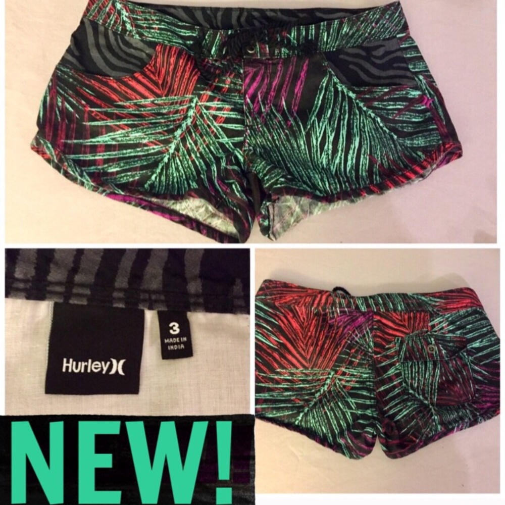 SALE-NEW! HURLEY PALM SWIM/SURF SHORTS